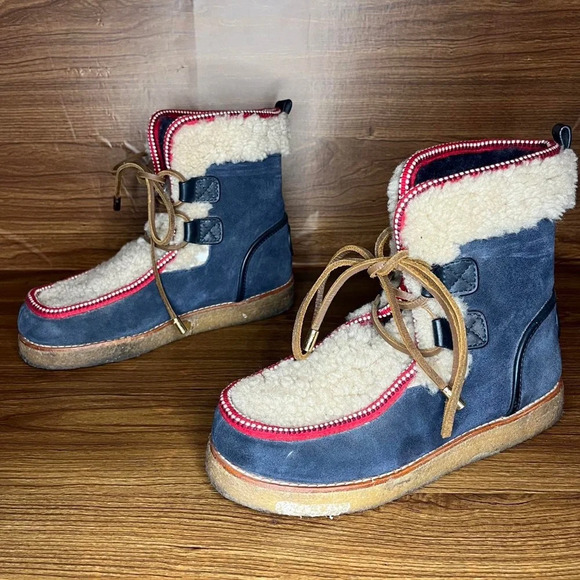 Rare Tory Burch Elliot shearling suede bootie boots
Women’s 7 - Picture 1 of 6